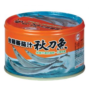 10. 台糖茄汁秋刀魚／220g x 3罐