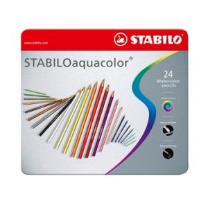 5. STABILO天鵝牌 aquacolor水溶性色鉛筆鐵盒裝 1624—5／24色