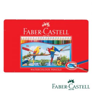 7. FABER-CASTELL輝柏 紅色系水性色鉛筆鐵盒裝／36色