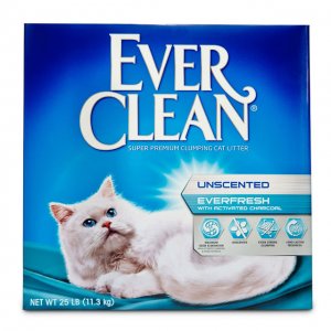 2. 藍鑽EVER CLEAN 白標 雙重活性碳低過敏結塊貓砂 11.3Kg