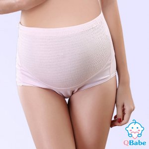 5. QBabe 純棉可調式高彈托腹孕婦內褲