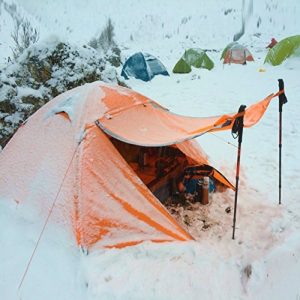 在雪地使用時須使用雪地帳或四季帳