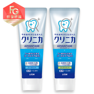 1. 日本獅王LION 固齒佳 酵素淨護牙膏／131g・含氟量約1,450ppm