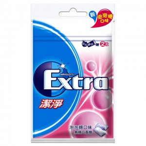 9. EXTRA無糖口香糖 泡泡糖口味／28g