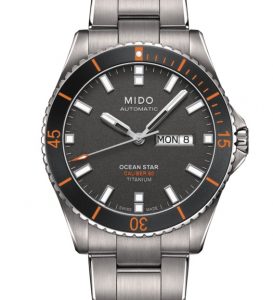 3. MIDO美度 海洋之星 鈦金屬潛水機械腕錶 M0264304406100／防水200m