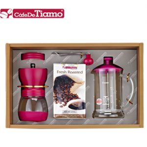 7. Tiamo 濾壓壺 饕客義式咖啡 禮盒組