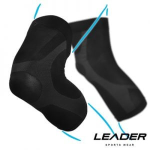 4. LEADER 進化版 X型運動壓縮護膝腿套／2入